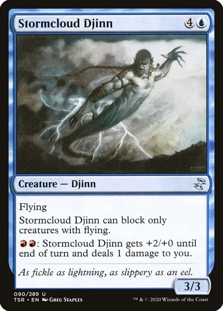 Stormcloud Djinn, Magic card TSR 90 — Time Spiral Remastered set