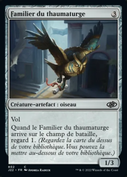 Familier du thaumaturge, carte Magic J22 802 — extension Jumpstart 2022