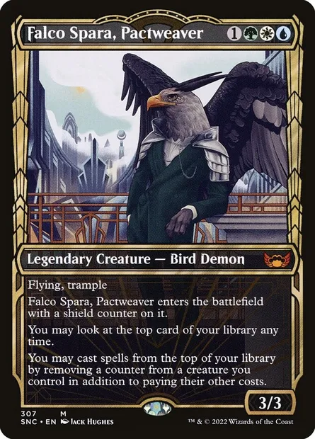 Falco Spara, Pactweaver, Magic card SNC 307 — Streets of New Capenna set