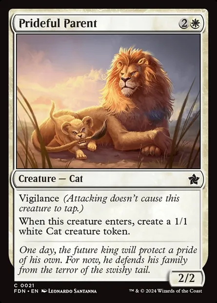Prideful Parent, Magic card FDN 21 — Foundations set