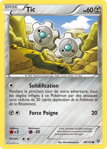 Tic, carte Pokémon PLS 88 — extension Tempète Plasma