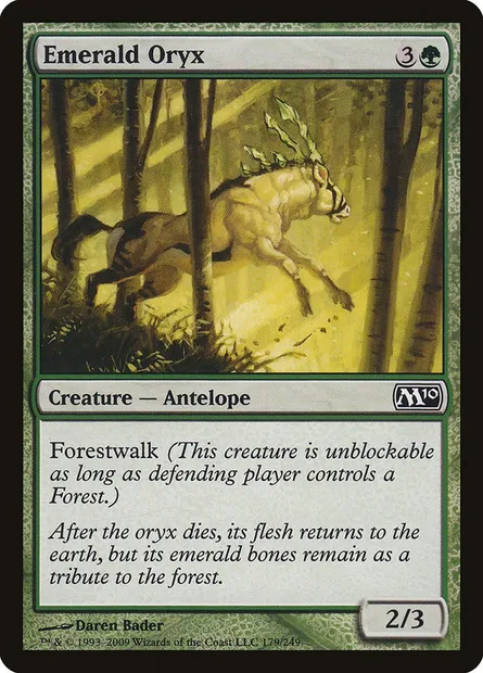 Emerald Oryx, Magic card M10 179 — Magic 2010 set