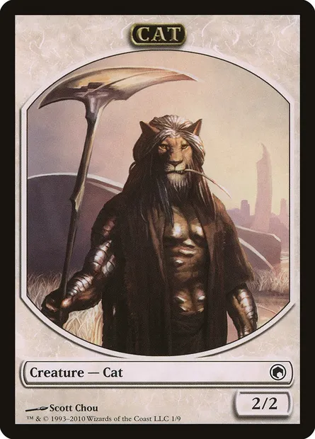 Cat, Magic card TSOM 1 — Scars of Mirrodin Tokens set