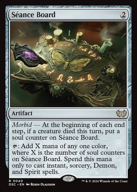 Séance Board, Magic card DSC 40 — Duskmourn: House of Horror Commander set