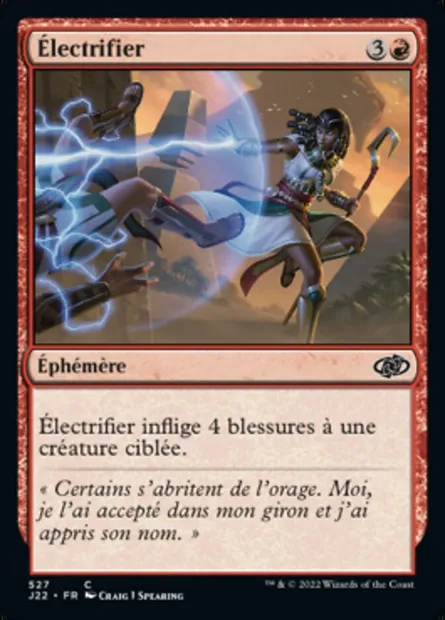 Électrifier, carte Magic J22 527 — extension Jumpstart 2022