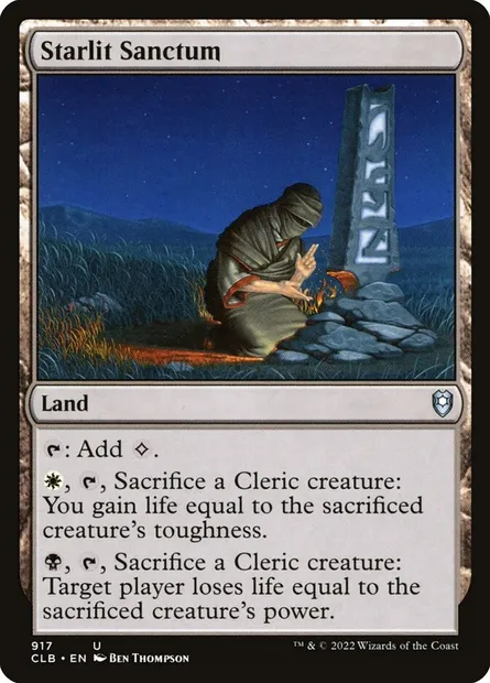 Starlit Sanctum, Magic card CLB 917 — Commander Legends: Battle for Baldur's Gate set