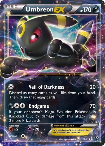 Umbreon EX, Pokémon card FCO 55 — Fates Collide set