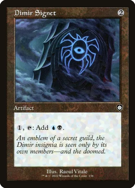 Dimir Signet, Magic card BRC 138 — The Brothers' War Commander set