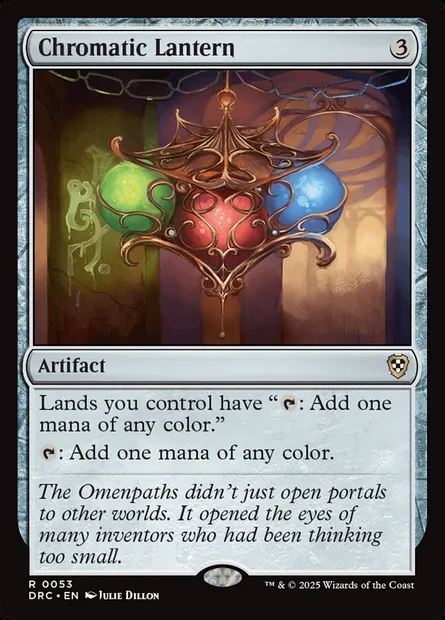 Chromatic Lantern, Magic card DRC 53 — Aetherdrift Commander set