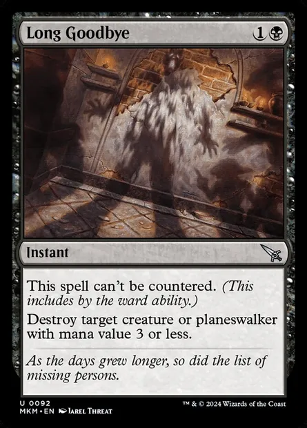 Long Goodbye, Magic card MKM 92 — Murders at Karlov Manor set