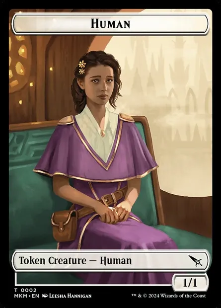 Human, Magic card TMKM 2 — Murders at Karlov Manor Tokens set