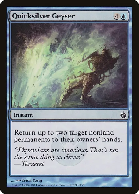 Quicksilver Geyser, Magic card MBS 30 — Mirrodin Besieged set