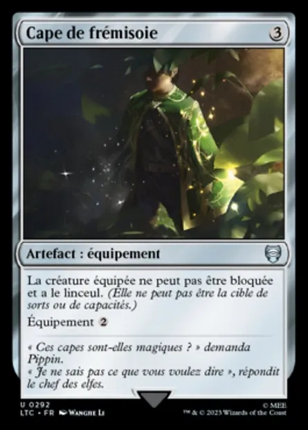 Cape de frémisoie, carte Magic LTC 292 — extension Tales of Middle-earth Commander