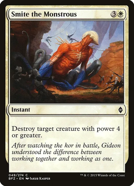 Smite the Monstrous, Magic card BFZ 49 — Battle for Zendikar set