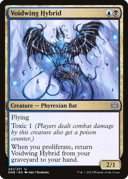 Voidwing Hybrid, Magic card ONE 221 — Phyrexia: All Will Be One set