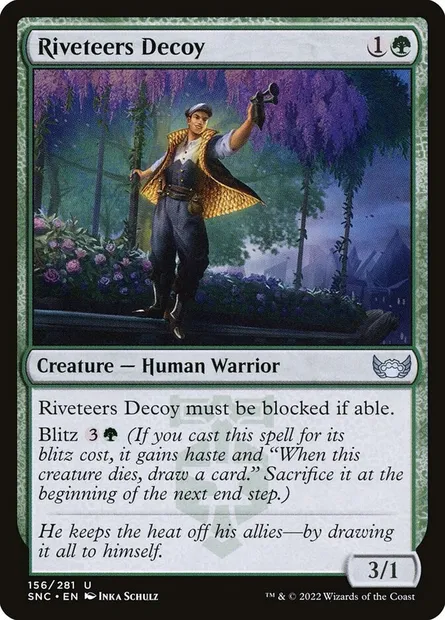 Riveteers Decoy, Magic card SNC 156 — Streets of New Capenna set