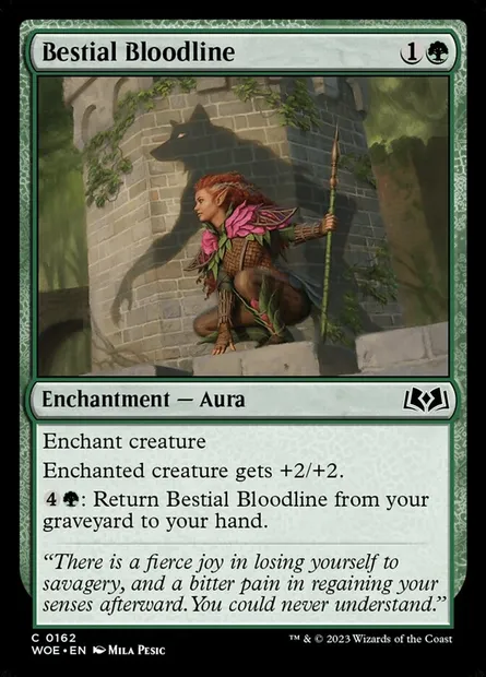 Bestial Bloodline, Magic card WOE 162 — Wilds of Eldraine set