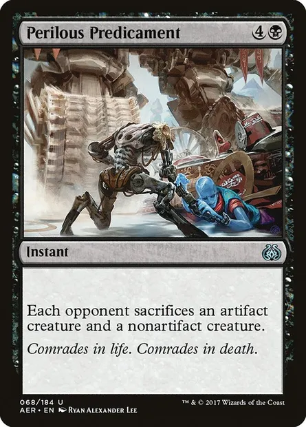 Perilous Predicament, Magic card AER 68 — Aether Revolt set