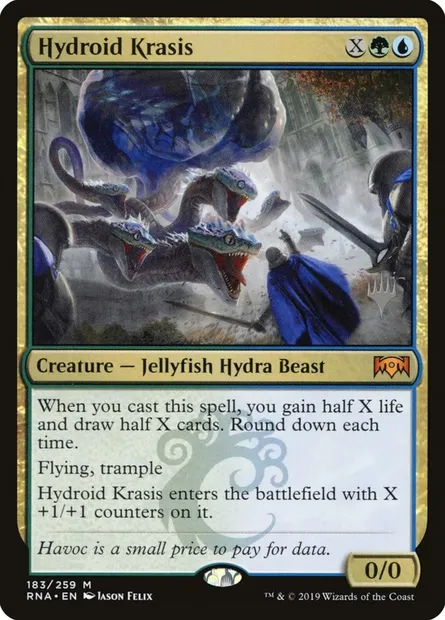 Hydroid Krasis, Magic card PRNA 183p — Ravnica Allegiance Promos set