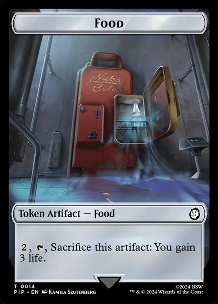 Food, carte Magic TPIP 14 — extension Fallout Tokens
