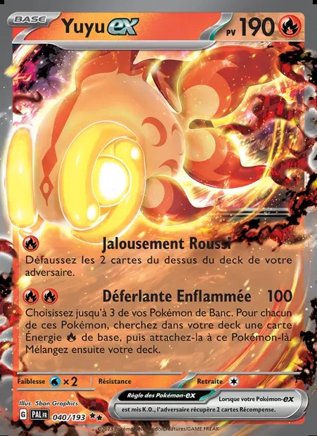 Yuyu-ex, carte Pokémon PAL 040 — extension Évolutions à Paldea