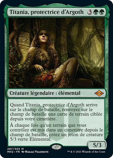 Titania, protectrice d'Argoth, carte Magic MH2 287 — extension Horizons du Modern 2