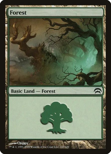 Forest, Magic card HOP 167 — Planechase set
