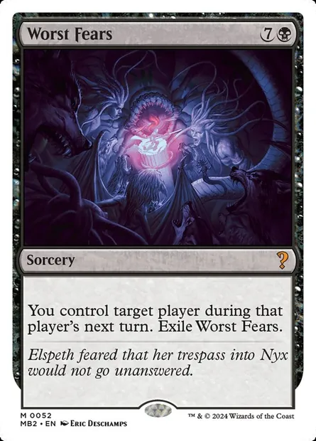 Worst Fears, Magic card MB2 52 — Mystery Booster 2 set