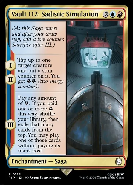 Vault 112: Sadistic Simulation, Magic card PIP 123 — Fallout set