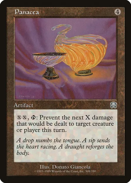 Panacée, carte Magic MMQ 308 — extension Masques de Mercadia