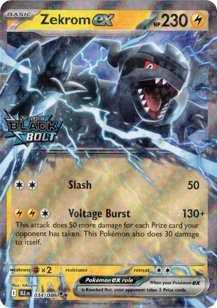 Zekrom-ex, carte Pokémon PRE 020-3 — extension Prerelease Promos