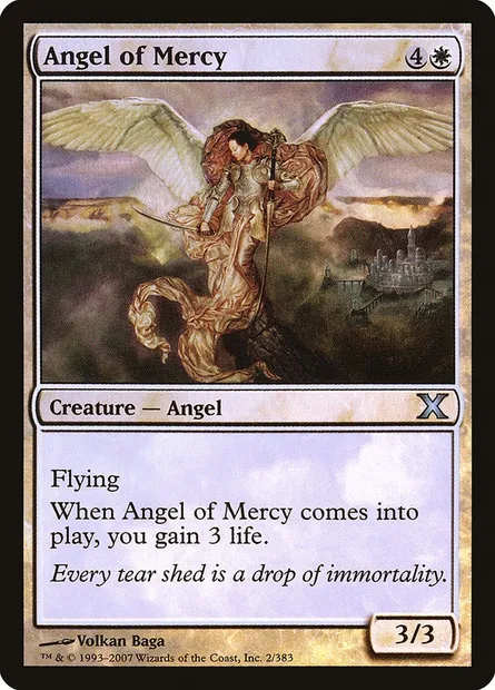 Ange de miséricorde, carte Magic 10E 2★ — extension Dixième édition