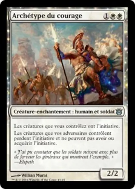 Archétype du courage, carte Magic BNG 4 — extension Créations divines