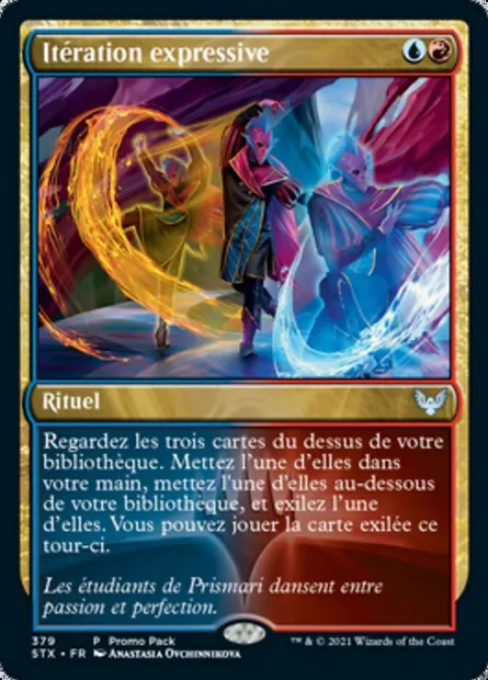 Itération expressive, carte Magic STX 379 — extension Strixhaven: l'Académie des Mages