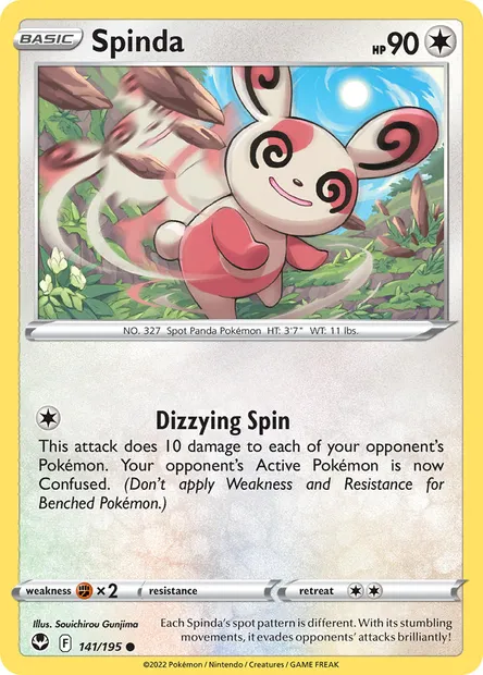 Spinda, Pokémon card SIT 141 — Silver Tempest set
