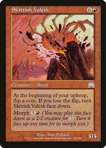 Skittish Valesk, Magic card ONS 231 — Onslaught set