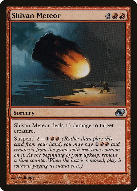 Shivan Meteor, Magic card PLC 106 — Planar Chaos set