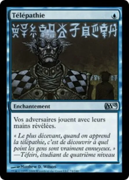 Télépathie, carte Magic M10 74 — extension Magic 2010