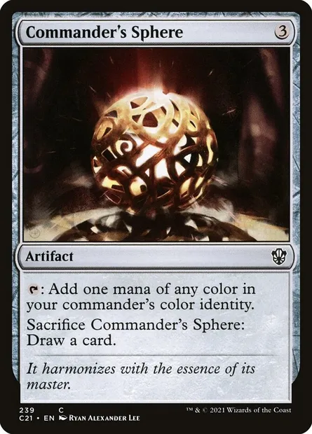 Commander's Sphere, Magic card C21 239 — Commander 2021 set