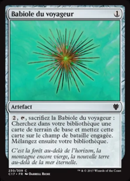 Babiole du voyageur, carte Magic C17 230 — extension Commander 2017