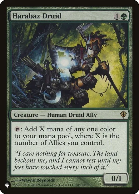 Harabaz Druid, Magic card PLST WWK-105 — The List set