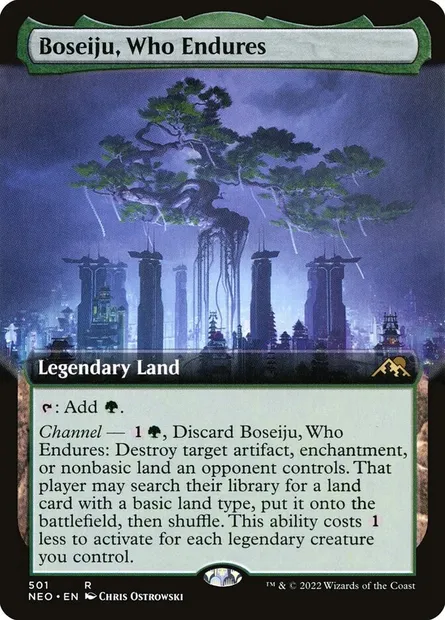 Boseiju, Who Endures, Magic card NEO 501 — Kamigawa: Neon Dynasty set