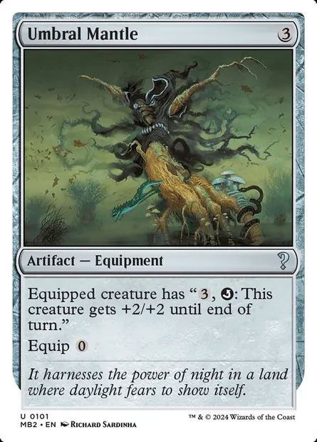 Manteau d'ombre, carte Magic MB2 101 — extension Mystery Booster 2