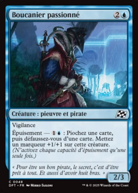 Boucanier passionné, carte Magic DFT 48 — extension Aetherdrift