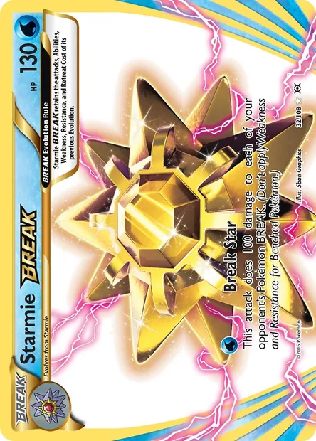 Starmie BREAK, Pokémon card EVO 32 — Evolutions set