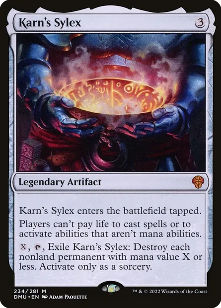Karn's Sylex, Magic card DMU 234 — Dominaria United set