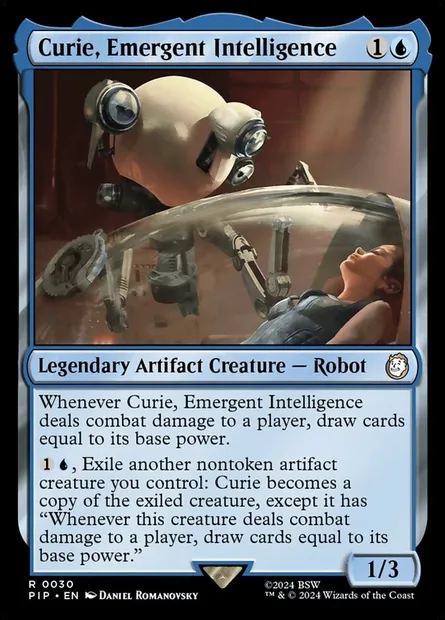 Curie, Emergent Intelligence, Magic card PIP 30 — Fallout set