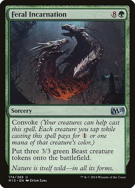 Feral Incarnation, Magic card M15 174 — Magic 2015 set