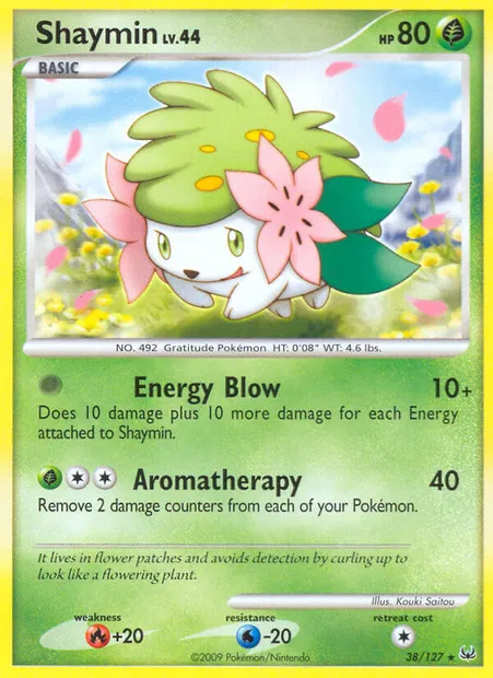 Shaymin, Pokémon card PL 38 — Platinum set
