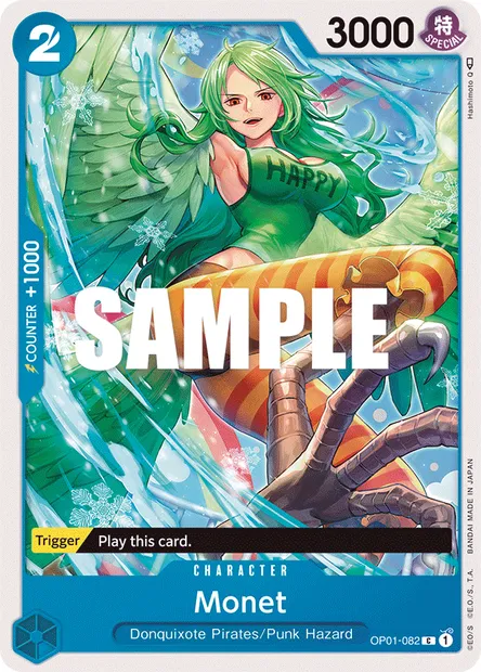 Monet, carte One Piece OP01-082 — extension ROMANCE DAWN